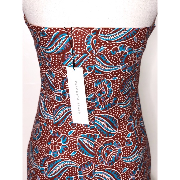 Veronica Beard Fiore Strapless Printed Midi Dress - Picture 5 of 6